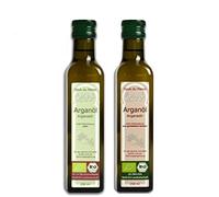 Set olio di argan biologico 2 x 250 ml - vergine e tostato, Marocco