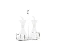 Set olio e aceto DKD Home Decor 200 ml 19,5 x 10 x 23,5 cm Metallo Trasparent