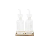 Set olio e aceto DKD Home Decor 250 ml 14 x 7,5 x 21 cm Naturale Trasparente