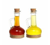 Set olio e aceto DKD Home Decor 9 x 9 x 16 cm Cristallo Naturale Trasparente