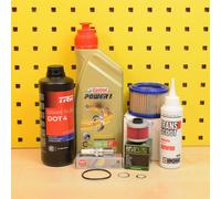 Set Olio Filtro Aria Candela per BMW C1 125 200 Castrol 10w40 Ingranaggi