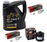 Set Olio Ispezione 4L per Ducati Paso 750 Sport 906 86-92 Filtro Candela