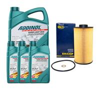 Set Olio Motore 5W-40 Super Light 0540 8 Liter + Filtro Olio Addinol