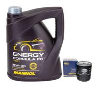 Set Olio Motore 5W30 5 Litri + Filtro Olio SM 143 per Ford Mondeo III Turnier