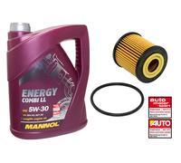 Set Olio Motore E Filtro Olio SCT + Mannol 5W30 4 Liter Per Smart Fortwo