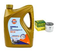 Set Olio Motore Gulf Formula FS 5W-30 4 Litri + Filtro Olio Ford Transit