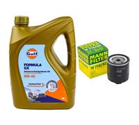 Set Olio Motore Gulf Formula GX 5W-40 4 L + Filtro Olio