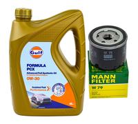 Set Olio Motore Gulf Formula PCX 0W-30 4 Litri + Filtro Olio