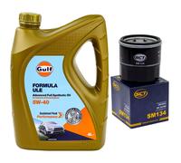 Set Olio Motore Gulf Formula ULE 5W-40 4 Litri + Filtro Olio