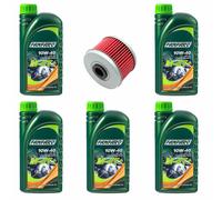Set Olio Motore HF113 + Filtro 10W40 5L per Honda TRX 300 350 TE