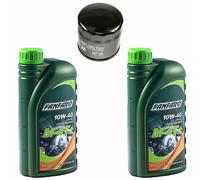 Set Olio Motore Hiflo+Fanfaro Ff6201-1_2+HF191 10W40 2L Per Triumph