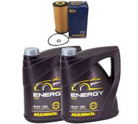 Set Olio Motore MANNOL Energy 5W-30 API + Filtro Olio Hyundai iX35 KIA 2.0 8 L