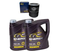 Set Olio Motore MANNOL Energy 5W-30 API + Filtro Olio Toyota Land Cruiser 8 L
