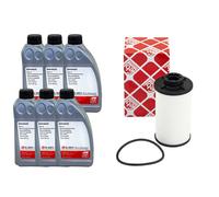 Set Olio per Ingranaggi (DCTF-1) Febi 6 Litro + Filtro Trasmissione Seat Leon