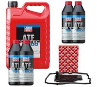 Set Olio per Ingranaggi Liqui Moly Atf 1600 9 Litro + Filtro Trasmissione
