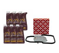 Set Olio per Ingranaggi Mannol Dexron VI 6 Litro + Filtro Trasmissione Mercedes