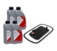 Set Olio Trasmissione Atf Febi 4 Litro + Filtro per BMW 3er 316i E46 105 Ps