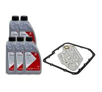 Set Olio Trasmissione Atf Febi 5 Litro + Filtro per Opel Omega B 2.5 3.2 V94