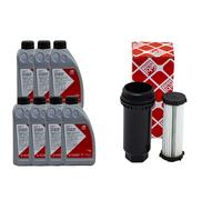 Set Olio Trasmissione Atf Febi 7 Litro + Filtro per Ford Mondeo IV Galaxy 2.0