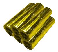 Set olografico per stelle filanti di carta colorata per feste di compleanno, matrimonio, 5 pezzi, stelle filanti: oro metallizzato