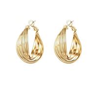 Set Orecchini Anello di Möbius, Stile Perforato, Orecchini Eleganti Minimalisti, Gioielli Casual alla Moda, Unisex(Silver)