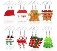 Set Orecchini Natale, Pendenti Natalizi per Donna, Gioielli Festivi Adatti a Ragazze e Donne