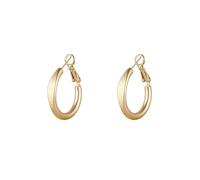 Set Orecchini Tondi Argenti Lisci, Modello Perforato, Orecchini Minimalisti Eleganti, Gioielli Casual alla Moda, Unisex(Gold)