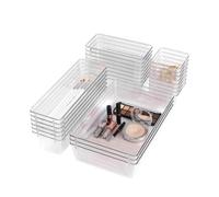 Set Organizer da Cassetti Multiuso 25 Pezzi - Trasparenti e Facili da Pulire