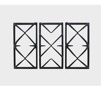 SET ORIGINALE GRIGLIE GHISA PER PIANO COTTURA SMEG 70cm SERIE SRV576GH SRV876