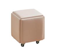 Set ottomano impilabile con ruote, sedie cubiche versatili 5 in 1 per soggiorno, camera da letto e sala da pranzo, soluzione salvaspazio