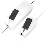 Set Pack 2X Scatola Cavi Organizzatore Cavi Scatola Di Carica Per TV PC