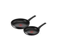 Set padelle LAGOSTINA Cucina Facile, 2 pezzi, Non adatta per piani a Induzione, Ø 24/28 cm, Rivestimento Mineralis Antiaderente, Nero