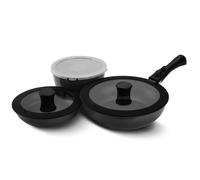 Set Padelle Maestro Multiuso da 7 pz Antiaderente Manico Rimovibile