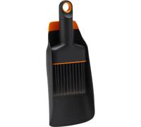 Fiskars Paletta con Spazzola, Paletta da 20,6 cm, Spazzola da 18 cm, Resina Sintetica, Nero/Arancione, 1071302