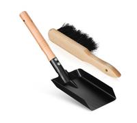 Set Paletta e Spazzola per Stufa in Legno, Piccolo | Manico Ergonomico, Leggero e Facile da Impugnare, Adatto per Stufa e Piccoli Spazi Esterni