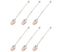 Set Palette Da Caffè Uniche Con Perline 6 Robusti Utensili In Lega Superfici Facili Da Pulire Accessori Per Uso In Cucina Accessori Artistici