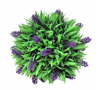 Set Palle di Bosso Artificiale 2 pz con Lavanda 28 cm