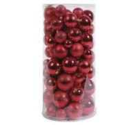 Set palline albero Natale (100pz) Plastica Red 9948819