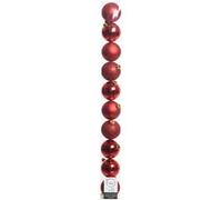 Set palline albero Natale (10pz-6cm) Plastica Red 9020172