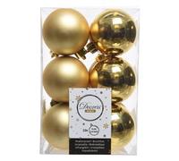 Set palline albero Natale (12pz-6cm) Plastica Gold 9021830