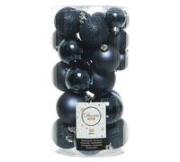 Set palline albero Natale (30pz) Plastica Night blu 9022991