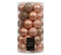 Set palline albero Natale (37pz-6cm) Plastica Peach pearl 9022581