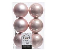 Set palline albero Natale (6pz-8cm) Plastica Blush pink 9022114