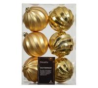 Set palline albero Natale (6pz) Plastica Gold 26073