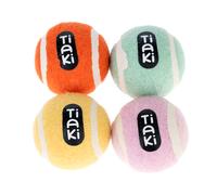Set Palline da tennis TIAKI per cani - 4 pezzi (circa Ø 5 cm)