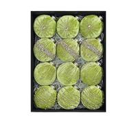 Set Palline di Natale in Velluto Floccato 12pz 8cm con Clip per Espositore Alber