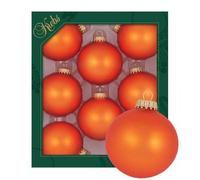 Set palline marrone/arancione/oro, 6,7 cm Orange