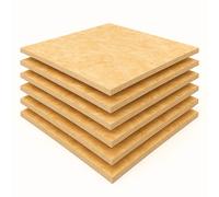Set Pannelli OSB Fibra Legno Truciolato Sp. 9 mm Multistrato 125x125 cm 6 Pezzi