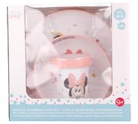 Set pappa 3 pezzi Minnie Mouse bambina BPA Free, microonde e lavastoviglie