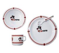 Set pappa in melamina 4 pezzi in confezione regalo AS Roma